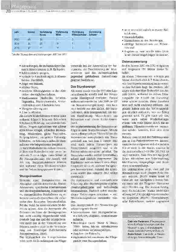 Vorschauseite 2: Was Sturzdaten leisten -und was nicht