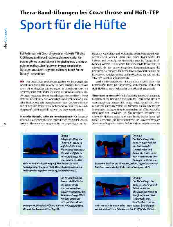 Vorschauseite 1: Thera-Band-Übungen bei Coxarthrose und Hüft-TEP Sport für die Hüfte
