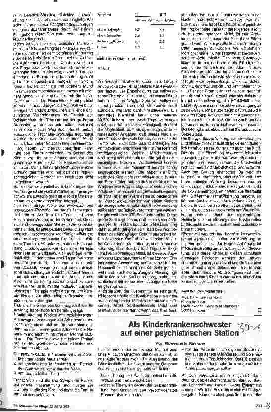 Vorschauseite 1: Als Kinderkrankenschwester auf einer psychiatrischen Station