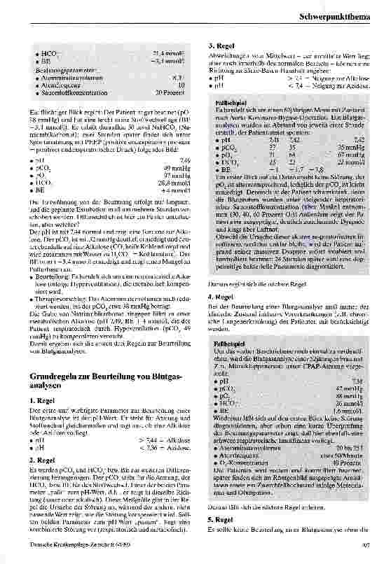 Vorschauseite 2: Interpretation von Blutgasanalysen