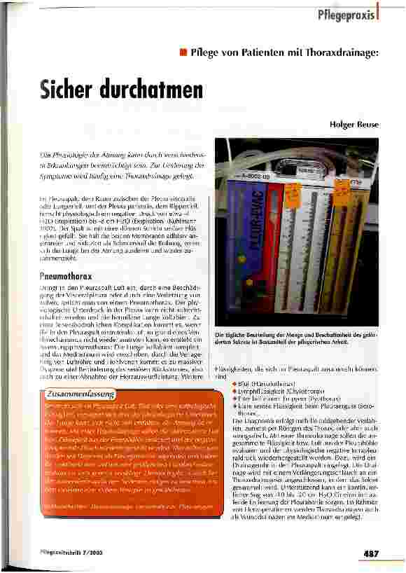 Vorschauseite 1: Sicher durchatmen