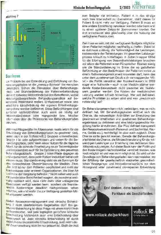 Vorschauseite 2: Frischer Wind mit klinischen Behandlungspfaden (II)