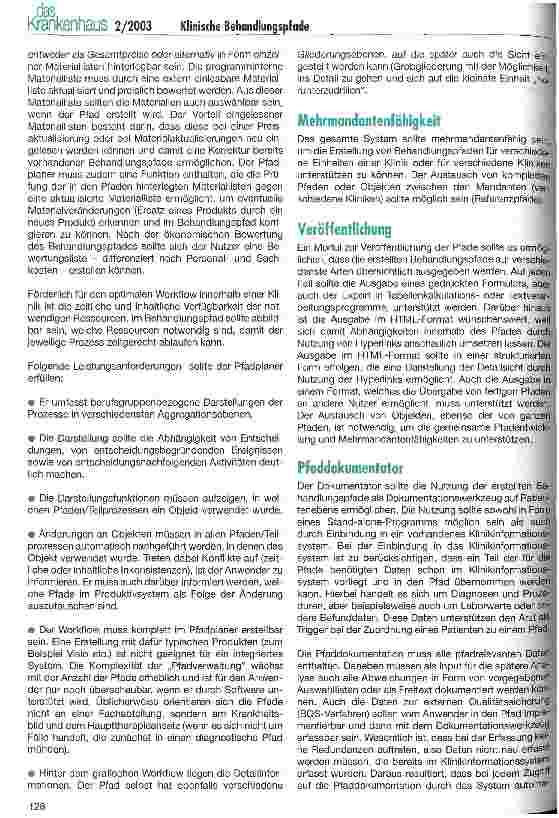 Vorschauseite 5: Frischer Wind mit klinischen Behandlungspfaden (II)
