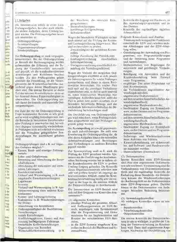 Vorschauseite 2: Möglichkeiten und Nutzen der Innenrevision im Krankenhaus