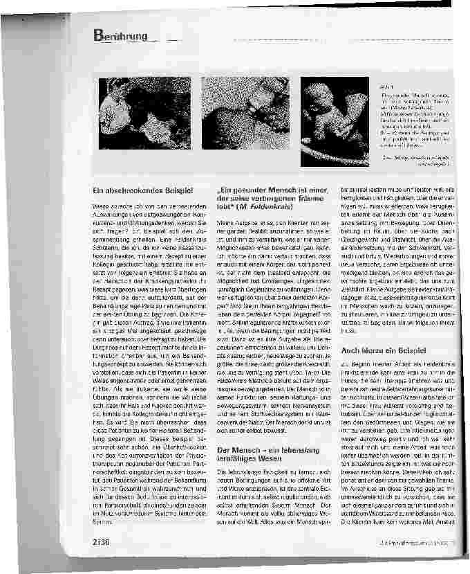 Vorschauseite 3: Stille Zwiesprache mit dem Körper -Berührung aus Sicht der Feldenkrais Methode