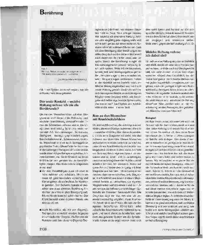 Vorschauseite 4: Stille Zwiesprache mit dem Körper -Berührung aus Sicht der Feldenkrais Methode