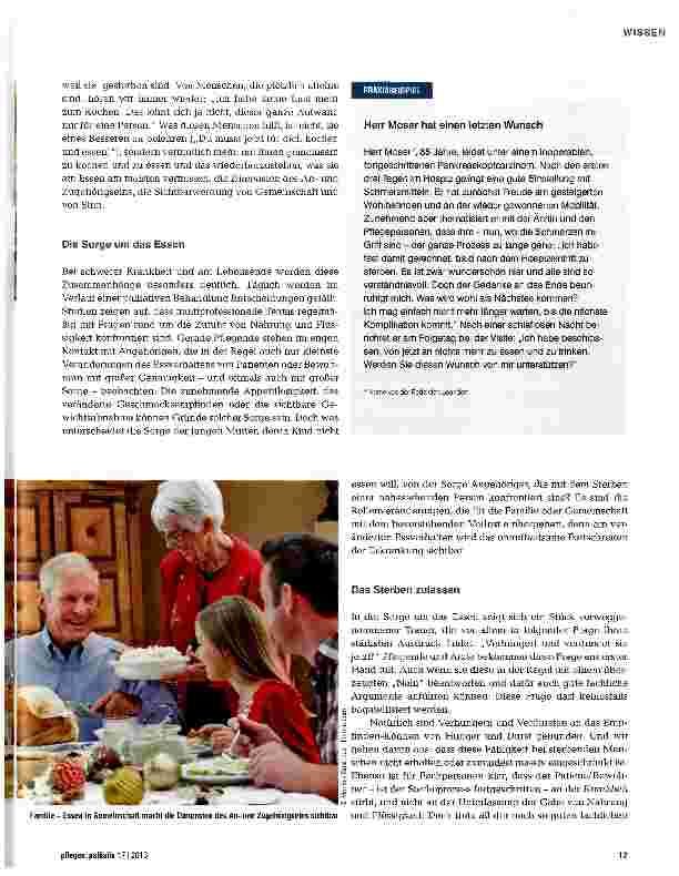 Vorschauseite 2: Nahrung & Flüssigkeit - auch eine Frage der Ethik