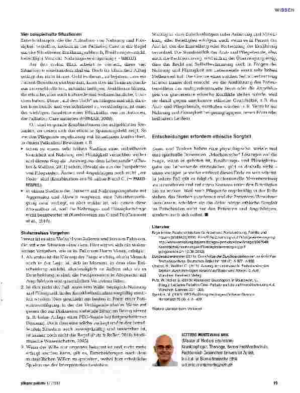 Vorschauseite 4: Nahrung & Flüssigkeit - auch eine Frage der Ethik