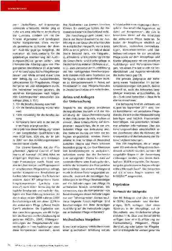 Vorschauseite 2: Fit für die ambulante Pflege?
