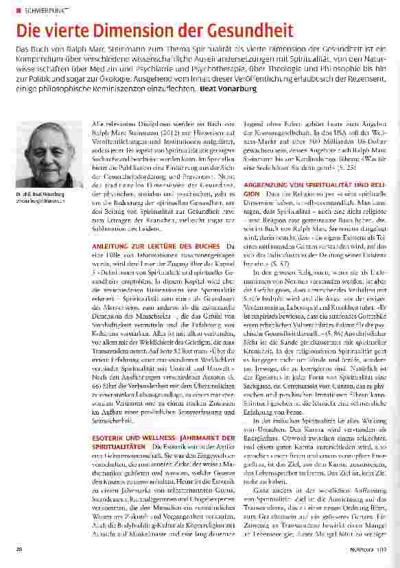 Vorschauseite 1: Die vierte Dimension der Gesundheit