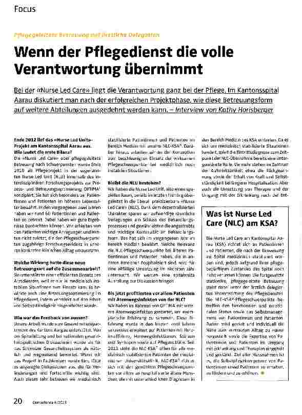 Vorschauseite 1: Wenn der Pflegedienst die volle Verantwortung übernimmt