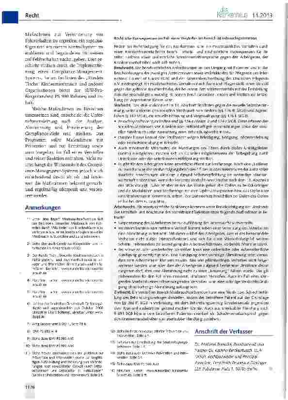 Vorschauseite 4: Compliance und Missbrauchsprävention im Krankenhaus -Worauf ist zu achten?