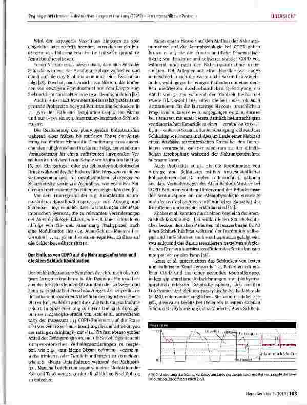Vorschauseite 3: Dysphagie bei chronisch obstruktiver Lungenerkrankung (COPD) -ein unterschätztes Problem