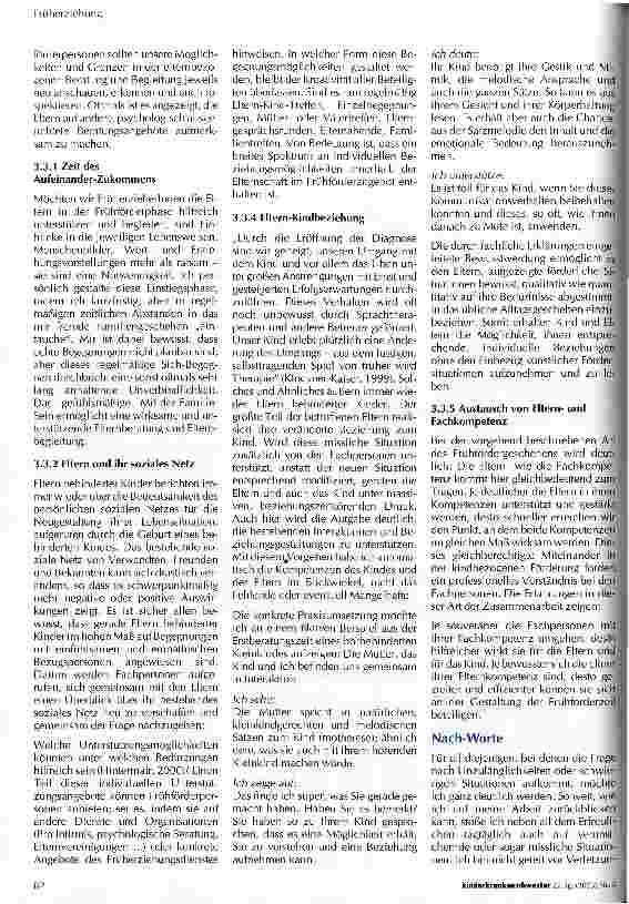 Vorschauseite 3: Früherziehung - eine Beziehungsgestaltung