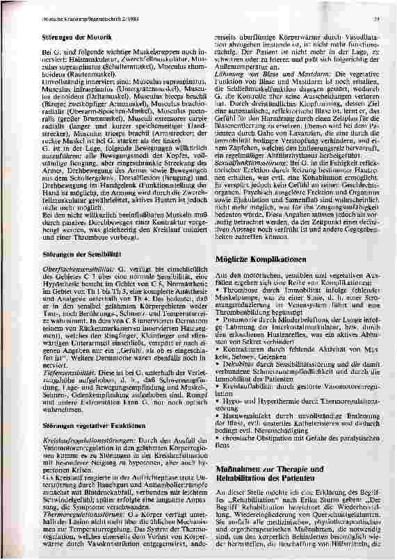 Vorschauseite 3: Pflege eines Patienten mit Tetraplegie Schülerbericht