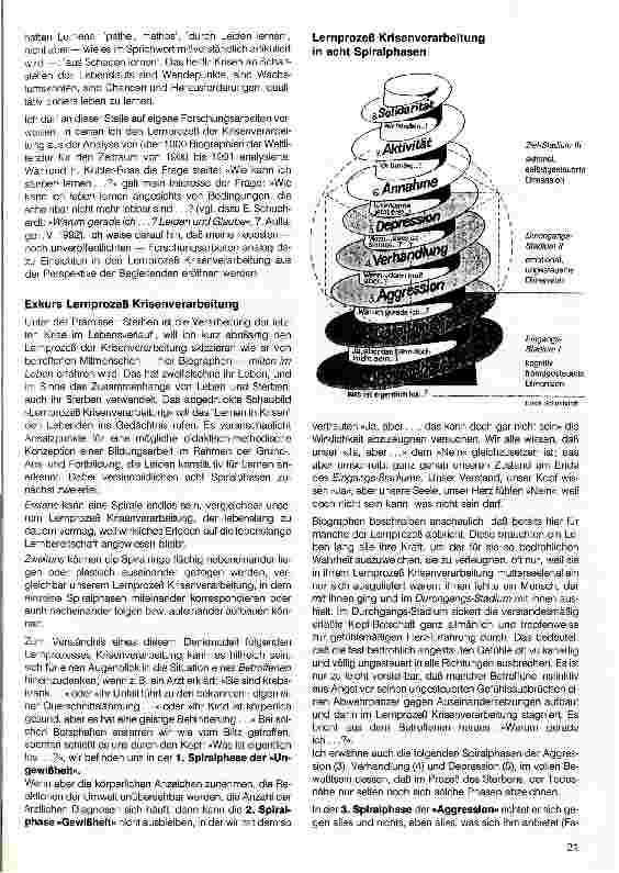 Vorschauseite 4: Anfragen der Erziehungswissenschaft zur Hospiz-Bewegung