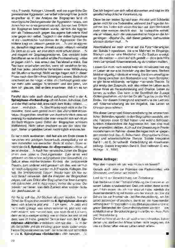 Vorschauseite 5: Anfragen der Erziehungswissenschaft zur Hospiz-Bewegung