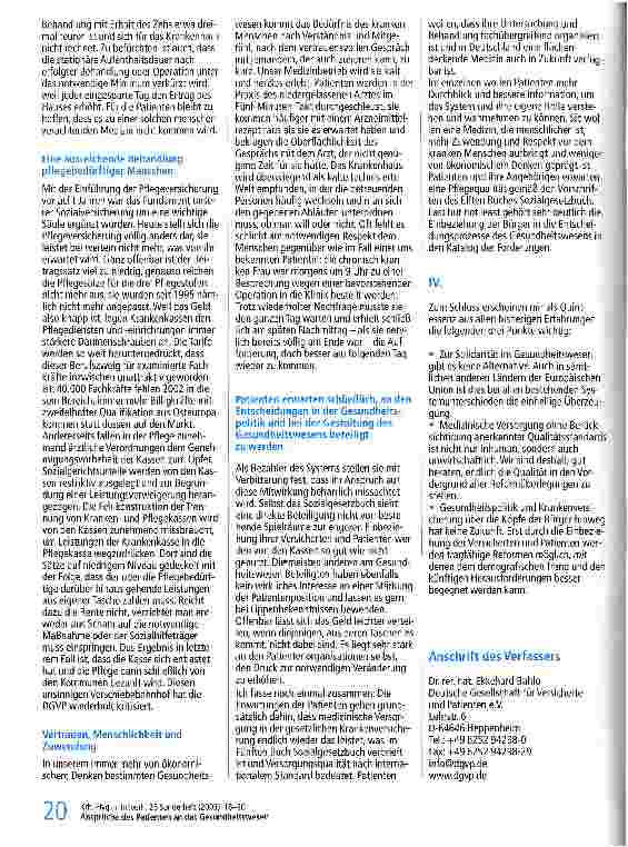 Vorschauseite 3: Ansprüche des Patienten an das Gesundheitswesen