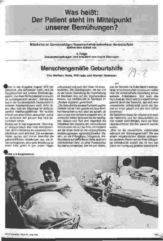 Vorschauseite 1: Menschengemäße Geburtshilfe