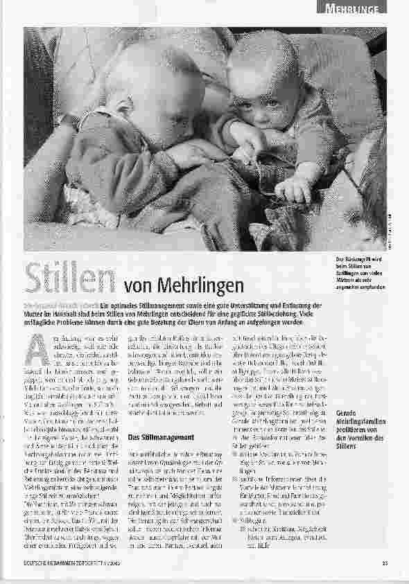 Vorschauseite 1: Stillen von Mehrlingen