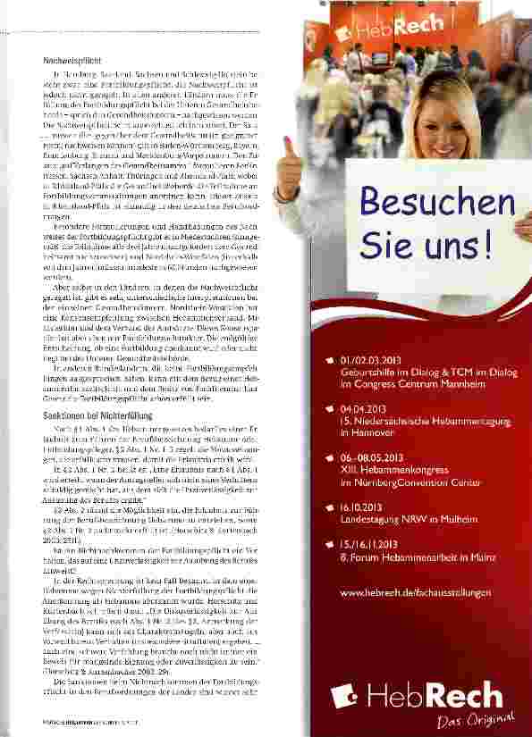 Vorschauseite 4: Fortbildungen sind Ländersache