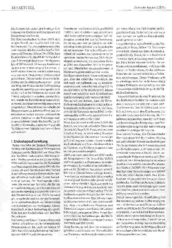 Vorschauseite 5: Weltkongress der Sterilgutaufbereitung