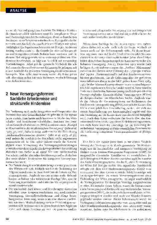 Vorschauseite 2: Integrierte Versorgungsstrukturen