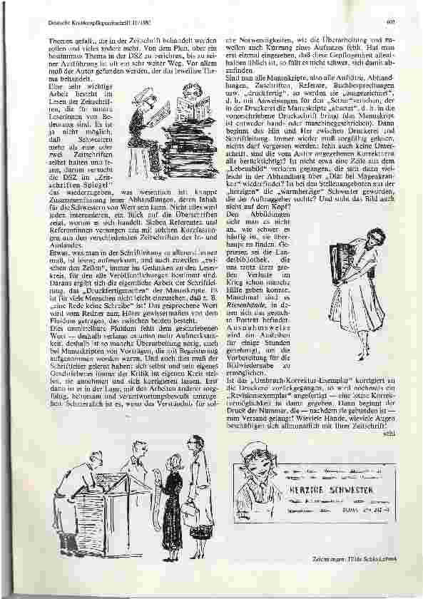 Vorschauseite 2: Aus der Werkstatt einer Krankenpflegezeitschrift