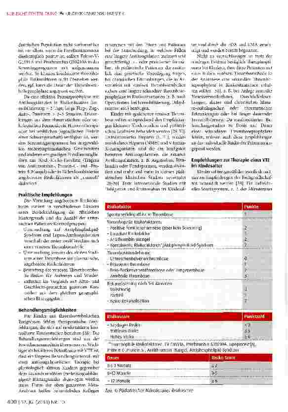 Vorschauseite 5: Thromboembolien im Kindes und Jugendalter