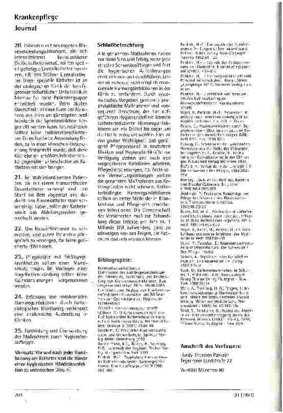 Vorschauseite 4: Prophylaxe von transurethraler katheterinduzierter Harnwegsinfektion INFORMATIONSSYSTEM FUNKTIONSBEREICH KRANKENHAUS PLANUNG