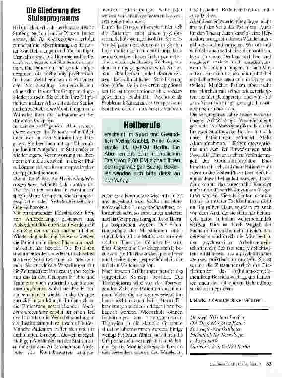 Vorschauseite 2: Soziotherapie auf einer psychiatrischen Station