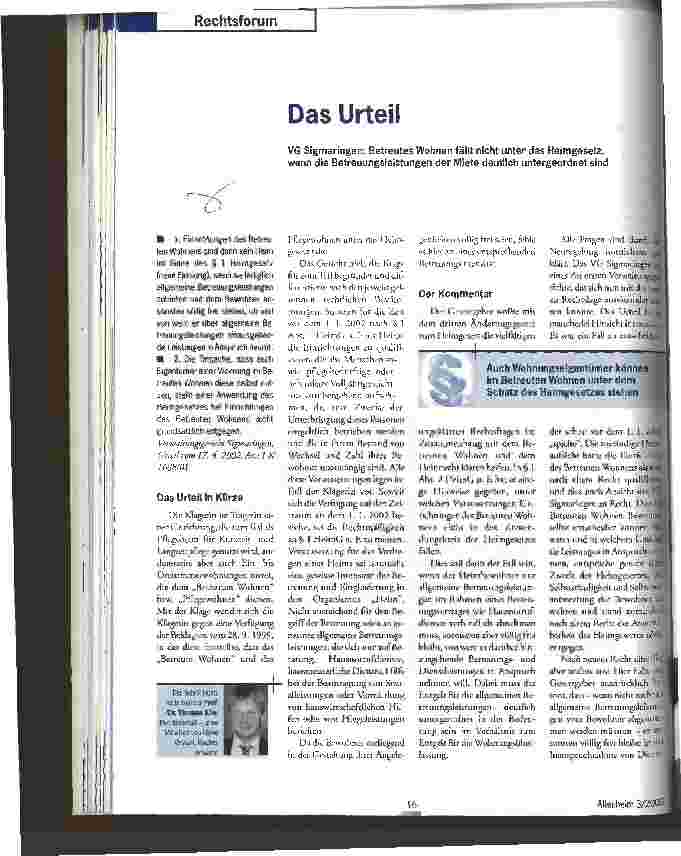 Vorschauseite 1: Das Urteil