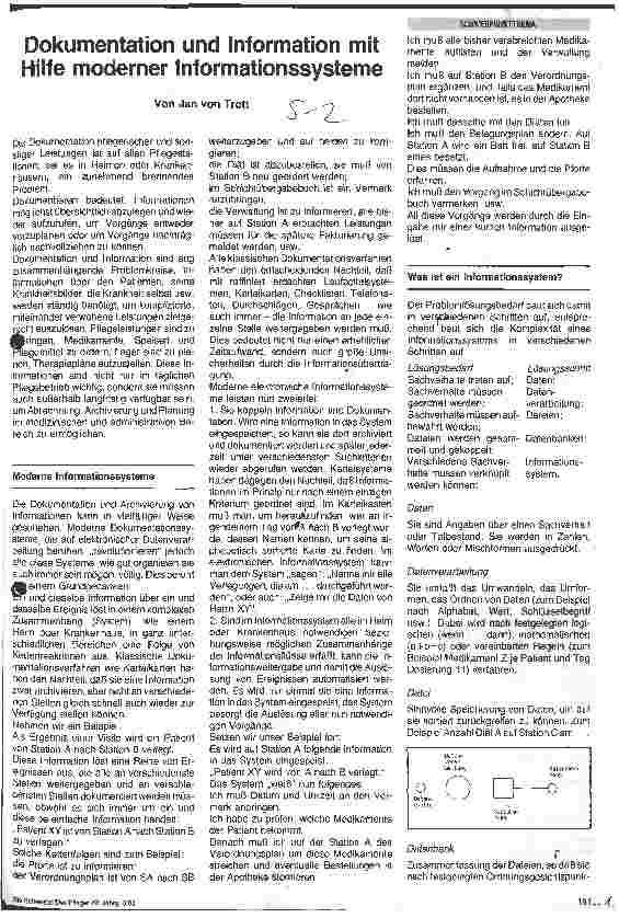 Vorschauseite 1: Dokumentation und Information mit Hilfe moderner Informationssysteme