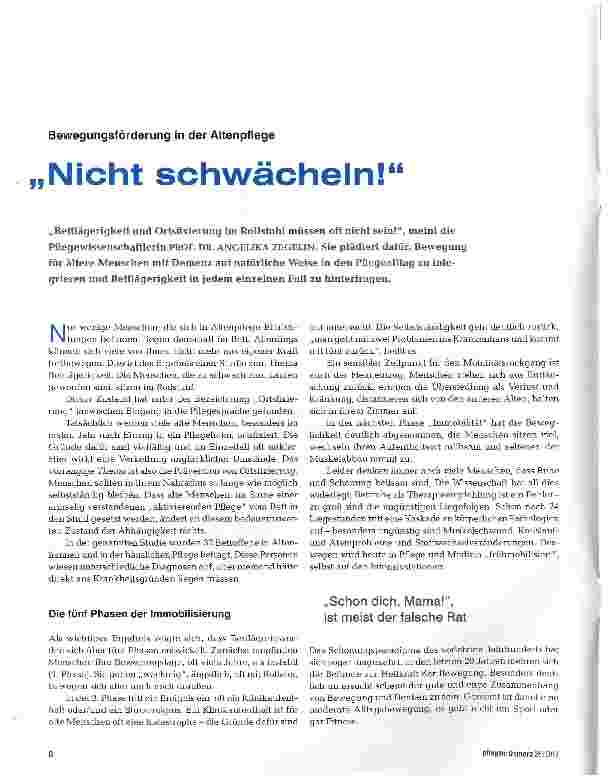 Vorschauseite 1: Nicht schwächeln!