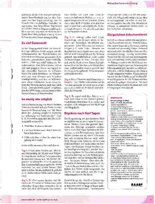 Vorschauseite 2: Wie dokumentiert man Wohlbefinden?