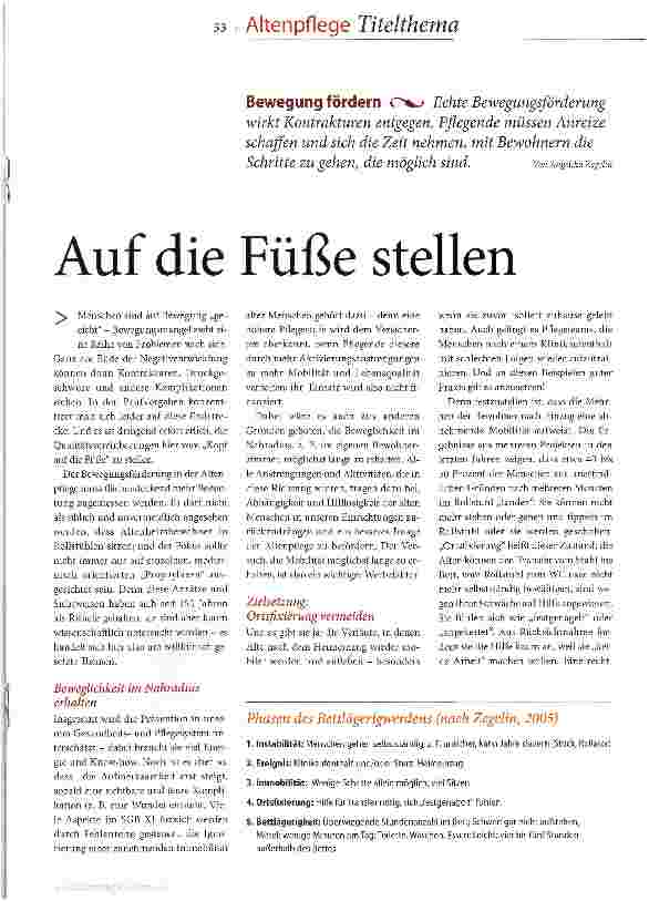 Vorschauseite 2: Auf die Füße stellen