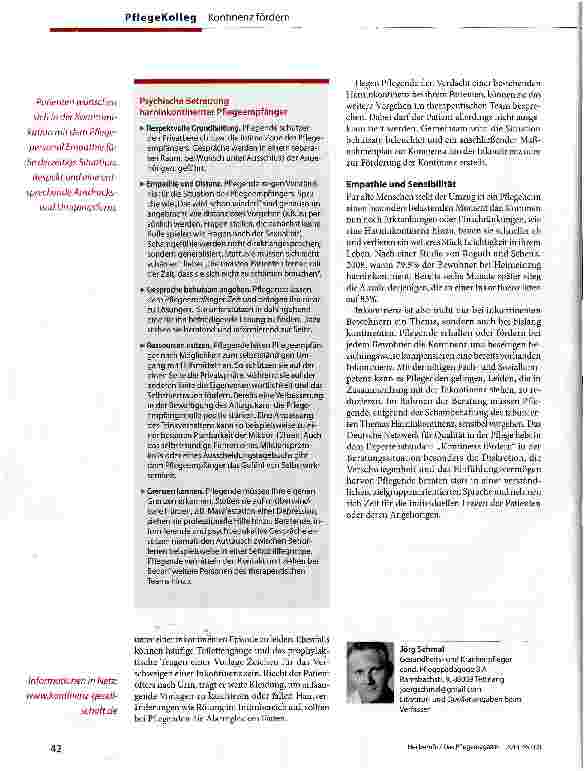 Vorschauseite 3: Harninkontinenz -eine einsame Last