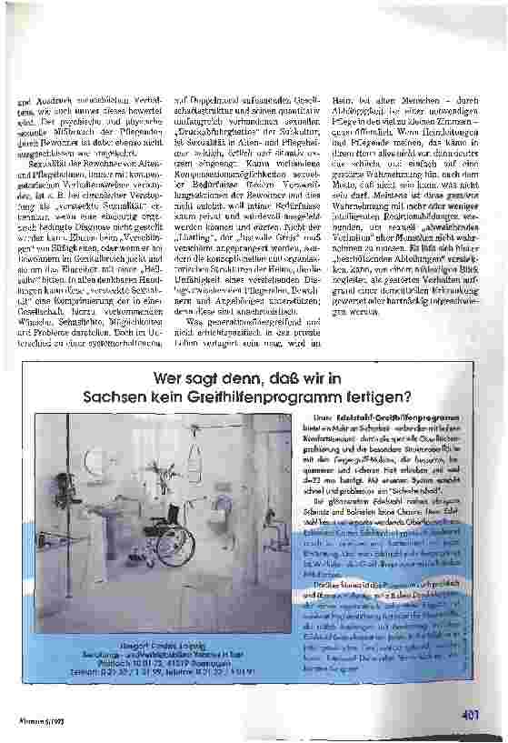 Vorschauseite 4: Problemfeld Sexualität im Heim