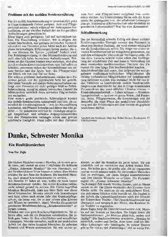 Vorschauseite 3: Die mobile kontinuierliche Sondenernährung