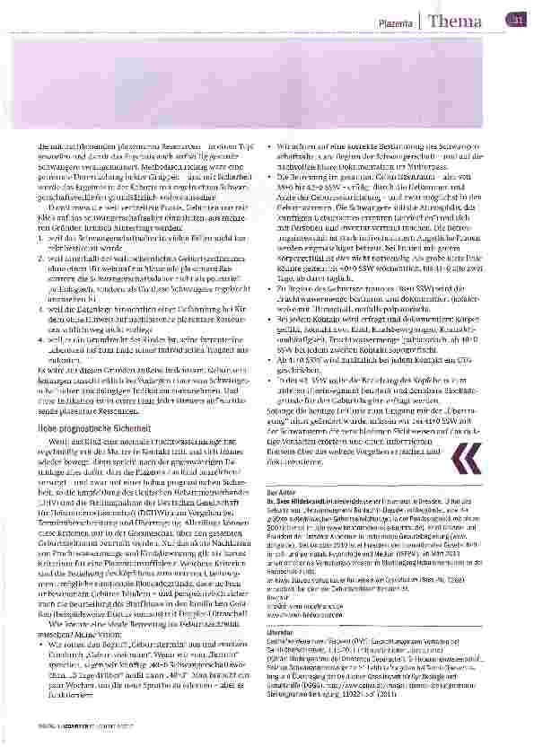 Vorschauseite 2: Respektvoller Umgang mit der biologischen Uhr!