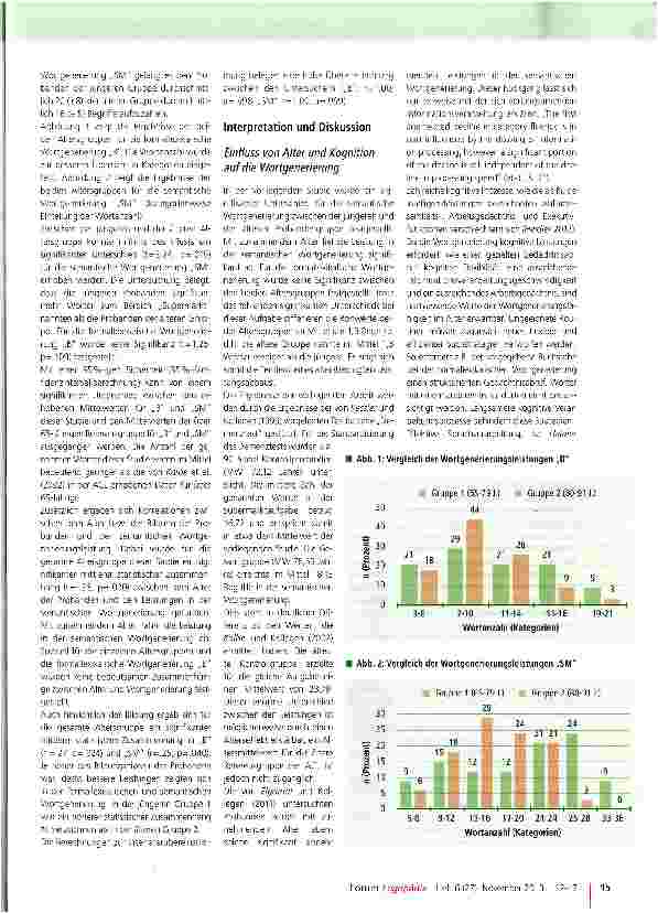Vorschauseite 4: Wortgenerierungsleistungen sprachgesunder Menschen im Alter