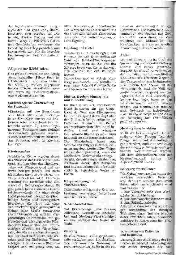 Vorschauseite 2: Stationshandbuch klinische Krankenpflege 37: Pflege eines infektiös erkrankten isolationspflichtigen Patienten