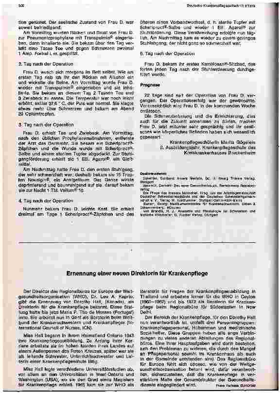 Vorschauseite 3: Die Pflege einer Patientin vor und nach Hämorrhoiden-Operation