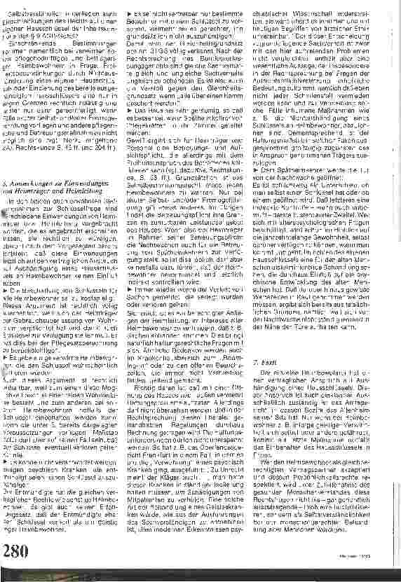 Vorschauseite 3: Schlüssel für Heimbewohner: ein rechtliches Problem?
