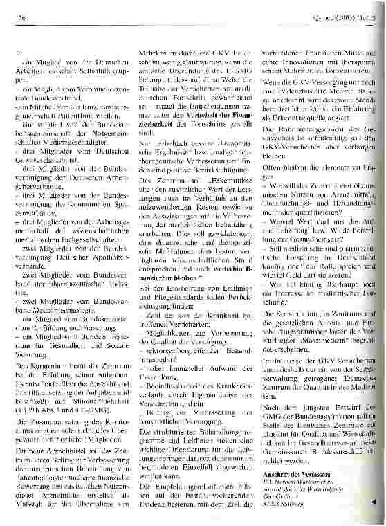 Vorschauseite 2: Deutsches Zentrum für Qualität in der Medizin - Einführung einer bürokratischen Staatsmedizin?