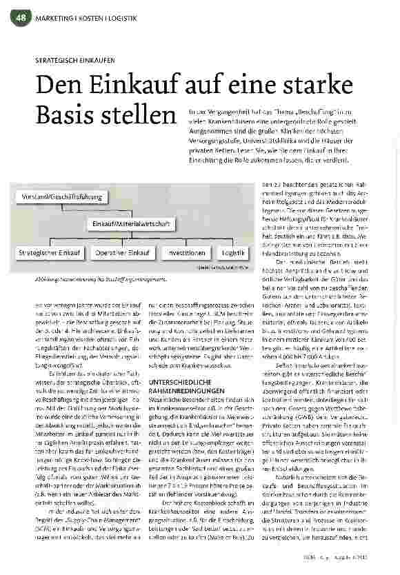 Vorschauseite 1: Den Einkauf auf eine starke Basis stellen