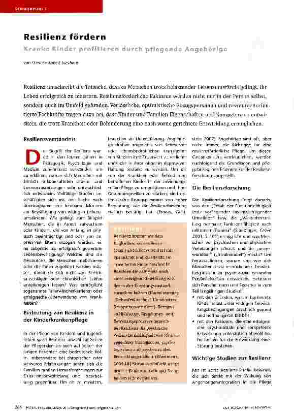Vorschauseite 1: Resilienz fördern