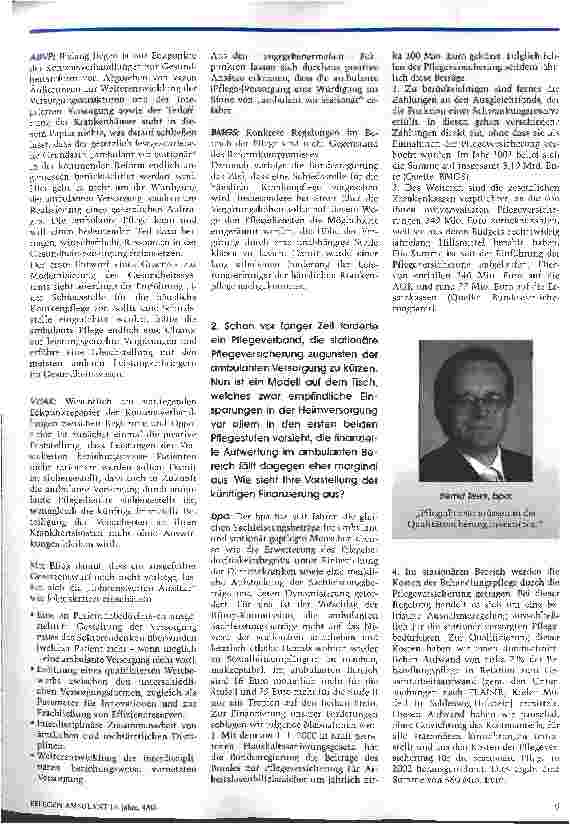 Vorschauseite 2: Geht der ambulanten Pflege die Luft aus?