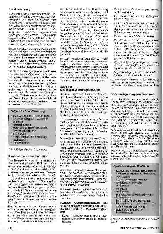 Vorschauseite 4: Pflege von Patienten vor, während und nach einer Knochenmarkstransplantation Referat