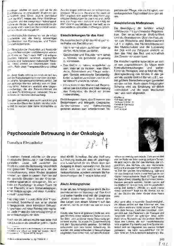 Vorschauseite 5: Pflege von Patienten vor, während und nach einer Knochenmarkstransplantation Referat